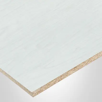 Tafisa® panel, M175 White, VA-VIVA® finish 2Sides, Sommet® collection, with Particle core (PC), 5/8" x 49" x 97"