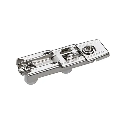 Mounting plates Linear with oblong hole height adjustment, knock-In, 0.5mm