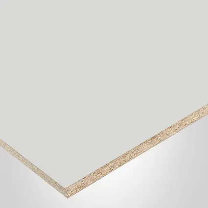 Uniboard® panel, K82 White Smoke, SM-Supermat finish 2Sides, Moments collection, with Particle core (PC), 5/8" x 61" x 109"