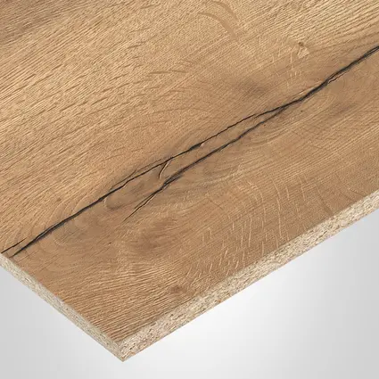 EGGER Panel, Eurodekor H1180 Halifax Natural Oak, Decorative collection, ST37 (Feelwood Rift) finish 2Sides with Particle core  (PC), 5/8" x 61" x 109". 780122.