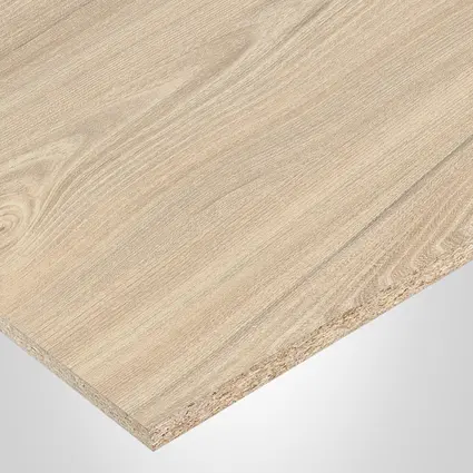 EGGER Panel, Eurodekor H1701 White Tossini Elm, Decorative collection, ST12 (Omnipore Matt) finish 2Sides with Particle core  (PC), 5/8" x 61" x 109"