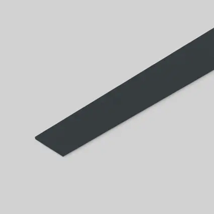PVC Edge Banding, Uniboard®, 123 Charcoal, Dolomite® (D) finish, Teknaform ST296, 0.018" x 15/16" x 600'