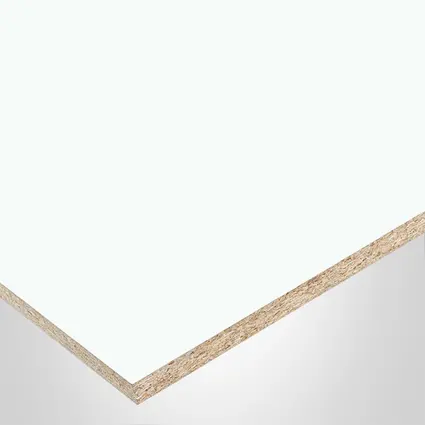 Panneau Tafisa®, PM115 Carte Blanche, fini PM-Mat Absolu / CR-Crystalite, collection LUMMIA®, avec centre de Particules (PC), 5/8" x 61" x 109"