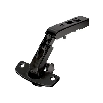 Hinge Intermat 9930 Black, without self closing feature, without integrated silent system, Folding foor full overlay, with screw on, TH52 cup,