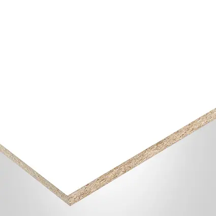 Panneau Tafisa®, HG115 Carte Blanche, fini HG-Lustré Total 2Côtés, collection LUMMIA®, avec centre de Particules (PC), 3/4" x 61" x 109"