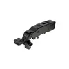 Hinge Sensys 8638i Black, with integrated silent system, with integrated silent system, Full overlay, with screw-on, T32 cup, with 95° opening angle. 464457.