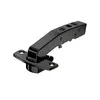 Hinge Sensys 8639i W90 Black, with integrated silent system, with integrated silent system, Inset, with screw on, TH52 cup, with 95° opening angle. 464999.