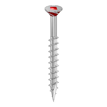 Robertson, Screw Flat Head, T17 Point, #2 Bit, Steel Zinc Plated finish, #5 x 5/8", 15 000 unit per pack