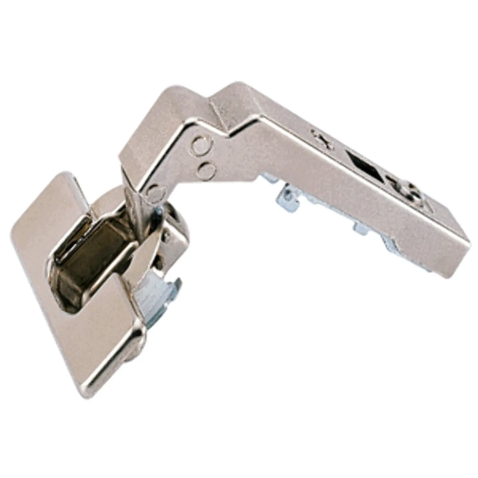 Hinge Intermat 9936 W90, with self closing feature, without integrated silent system, Inset, with press-in, TH43 cup, with 95° opening angle. 460288.