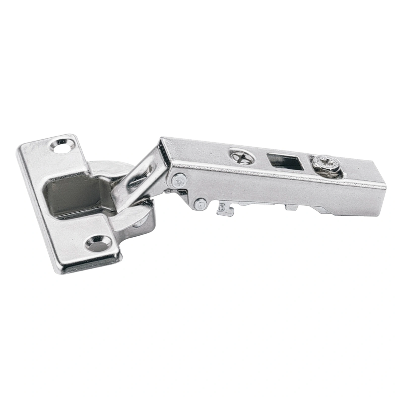Hinge Intermat 9943, with self closing feature, without integrated silent system, Inset, with press-in, TB43 cup, with 110° opening angle. 460879.
