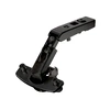Hinge Intermat 9930 Black, without integrated silent system, Full overlay, with press-in, TB45 cup, with 50°/65° opening angle. 465369.