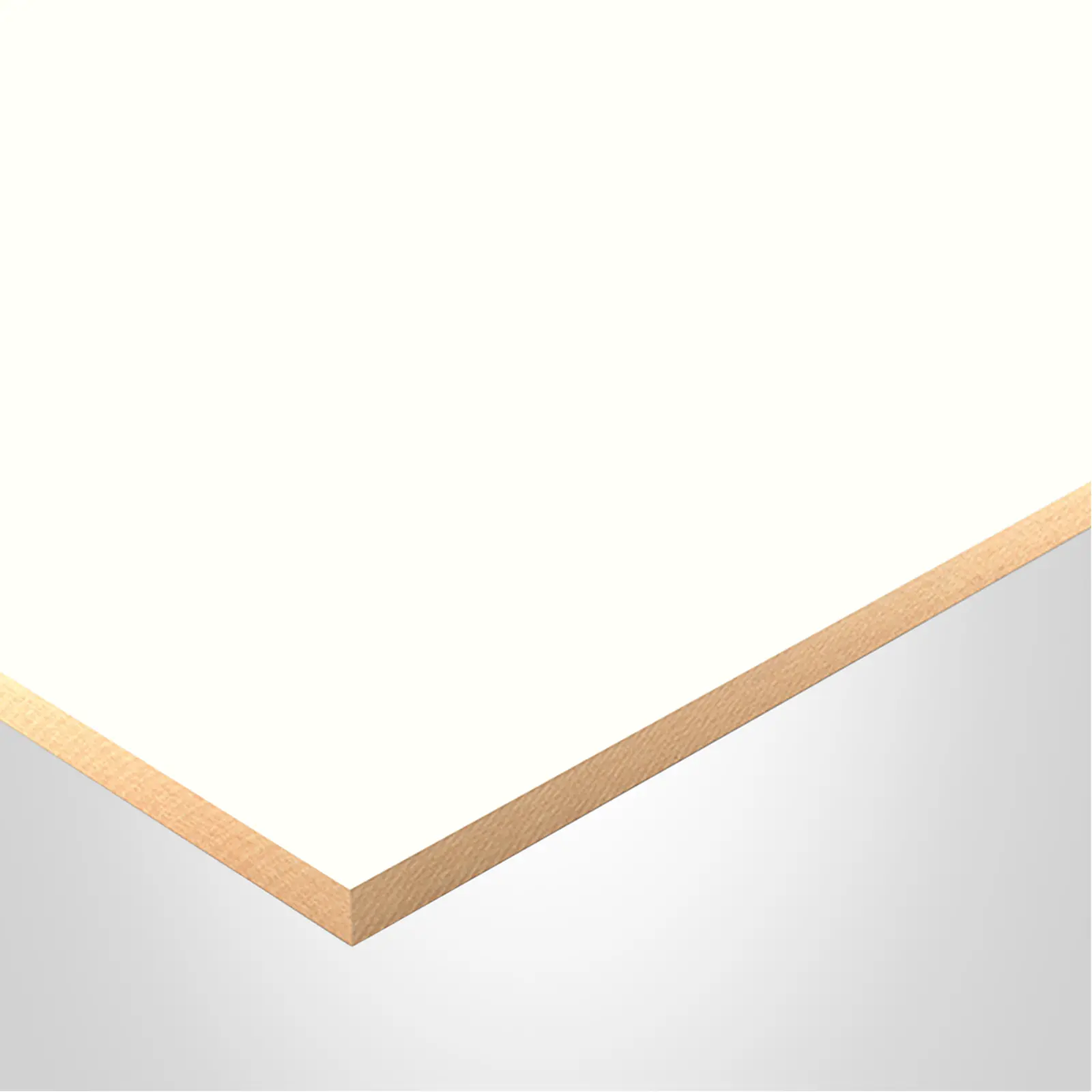 Sublime Panel, KS1001 Dubai White, High Gloss finish 1Side, Essenziale collection, with MDF core, 16mm x 1220mm x 2800mm. 791227.