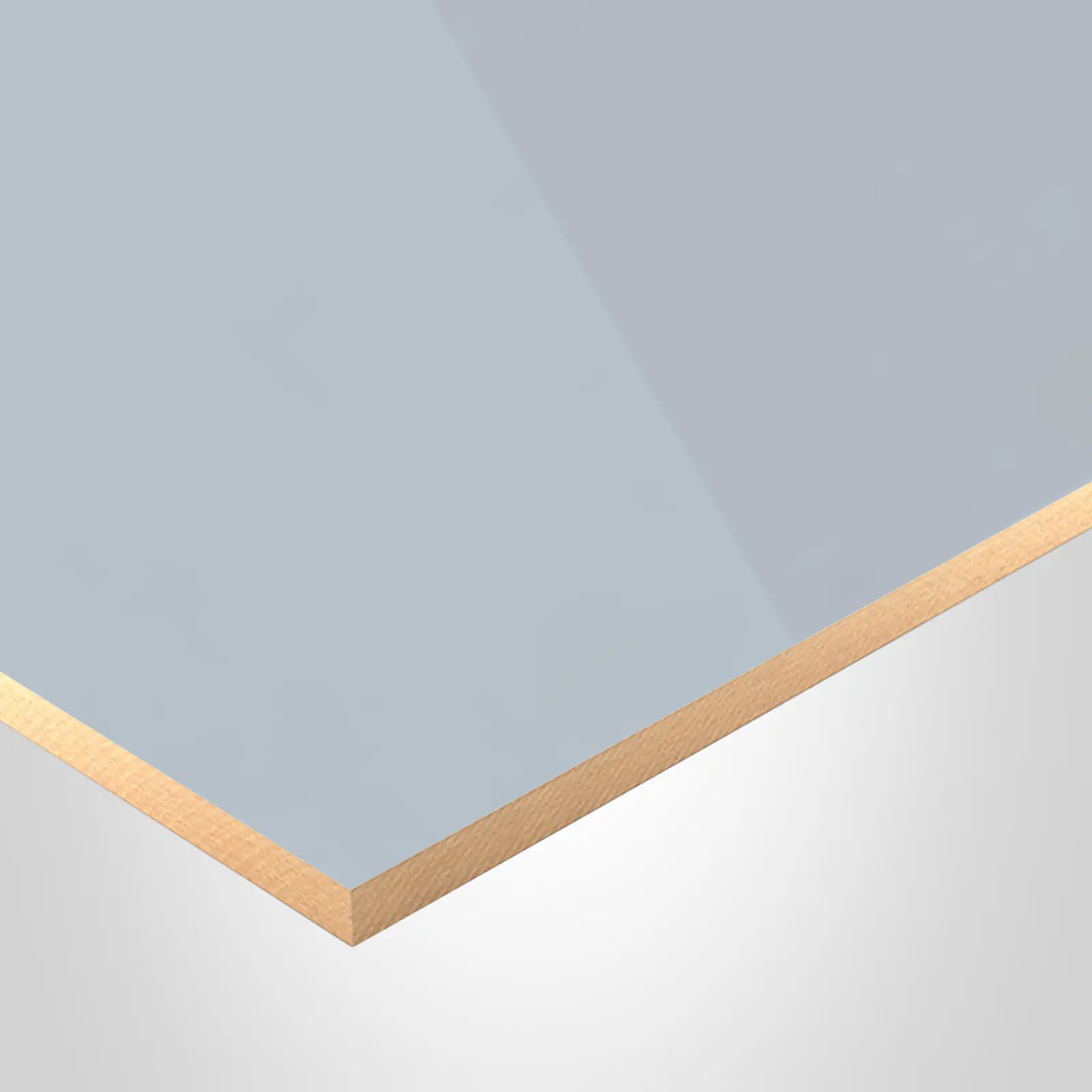 Sublime Panel, KS1061 San Francisco Gray, Super Matte finish 2Sides, Essenziale collection, with MDF core, 18mm x 1220mm x 2800mm. 791222.