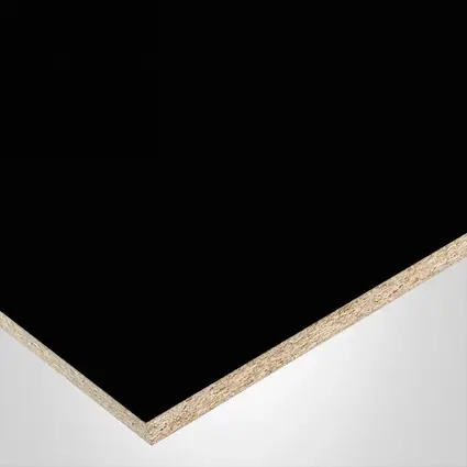 Tafisa® panel, HG203 Black, HG-High Gloss finish 2Sides, LUMMIA® collection, with Particle core (PC), 3/4" x 61" x 109"