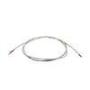 Cable multi-conductor AWG20, 2 strands. Twisted bare copper conductors. Insulation: White PVC Riser FT4. 300 VDC. Length 0.3m, 1 ft.. 830638.