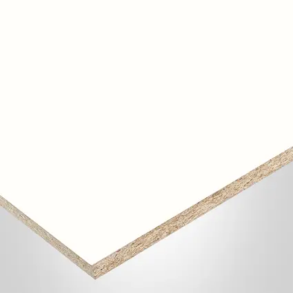EGGER Panel, Eurodekor W1100 Alpine White, Decorative collection, ST9 (Smoothtouch Matt) finish 2Sides with Particle core  (PC), 1/4" x 49" x 97". 780244.
