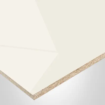 Tafisa® panel, HG775 Gardenia, HG-High Gloss / CR-Crystalite finish, LUMMIA® collection, with MDF core, 3/4" x 61" x 109"