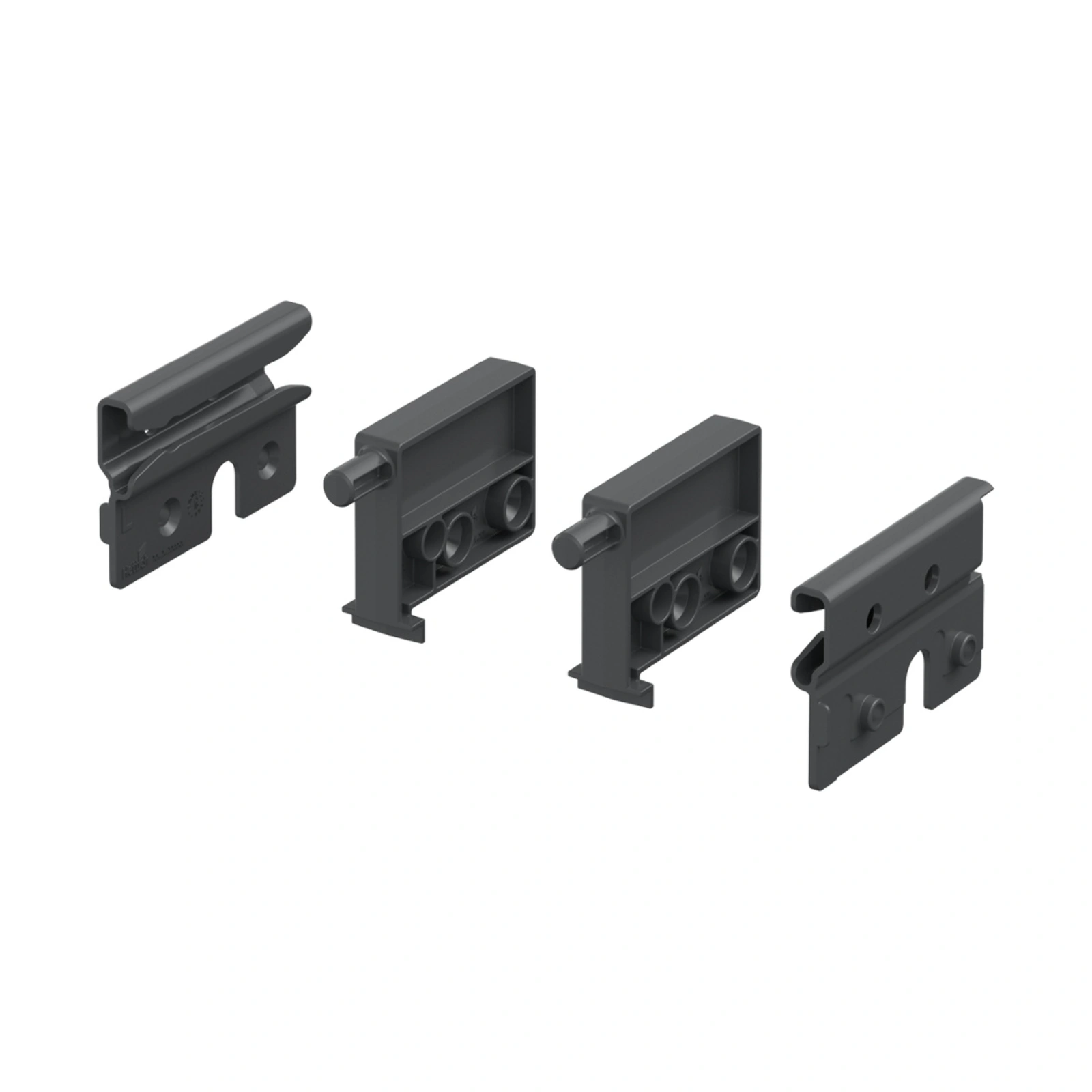Accessories Slides, Kit Pull-Out Shelf Locating Catch, Anthracite. 465457.