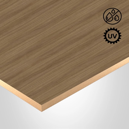 STEVENSWOOD® Panel, GXA(WC4) Straight Noce, SFX-Softex finish 2Sides, Aqualence (Water resistant) collection, with MDF core, 3/4" x 61" x 97"
