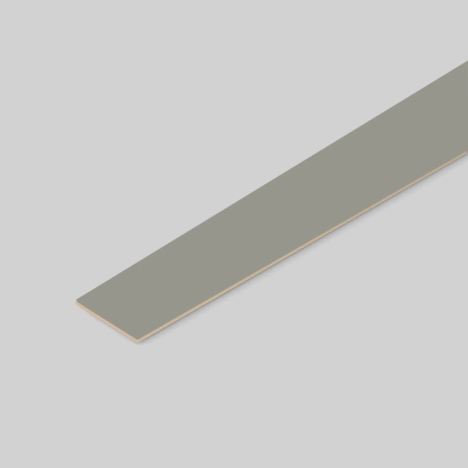 Bande de Chant en ABS, Sublime, 3017 Gris Éternel, fini Supramat Antibactérien, 1mm x 7/8" x 328'. 805498.