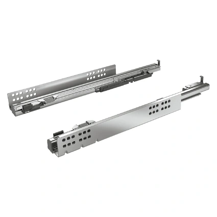 Quadro 5D V6 slide (30kg), for Wooden Drawer, Full Extension with Silent System, Left/Right, 350mm. 465656.