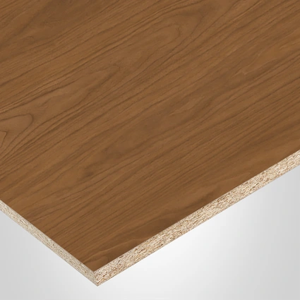 STEVENSWOOD® Panel, W68 Cognac Walnut, ME37-Meredosia finish 2Sides, Walnut (EIR) collection, with Particle core (PC), 5/8" x 61" x 109"