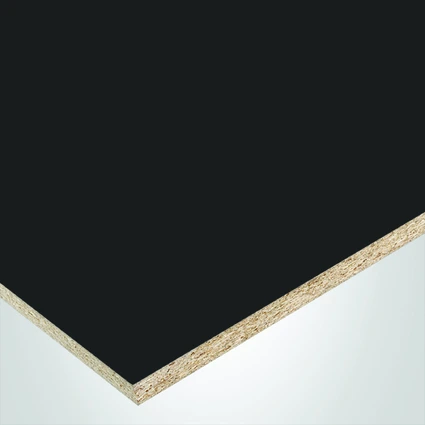 Tafisa® panel, M203 Black, IQ-ICONIQ™ finish 2Sides, Sommet® collection, with Particle core (PC), 5/8" x 49" x 97"